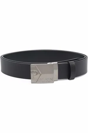 Philipp Plein Buckle-fastening leather belt