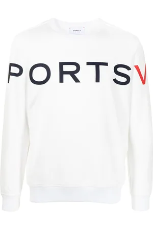 Ports V Logo-print long-sleeved sweater