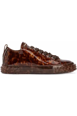 Giuseppe Zanotti Blabber tortoiseshell-effect leather sneakers