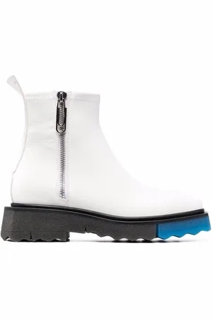 OFF-WHITE Contrast panel ankle boots
