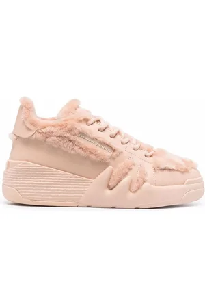 Giuseppe Zanotti Shearling-trim high-top sneakers