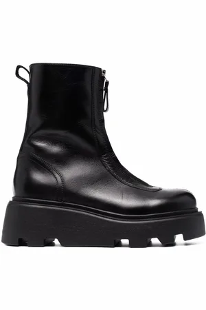 Premiata Zip-front chunky leather ankle boots