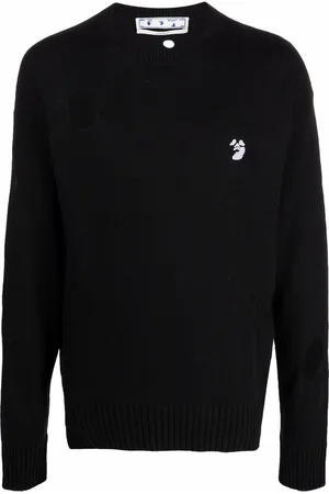 OFF-WHITE Cut-out circle jumper