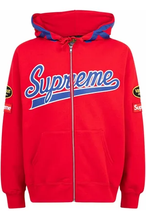 Supreme X Vanson Leathers Spider zip-up hoodie