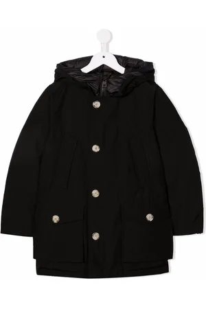 Woolrich Buttoned hooded coat