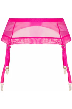 MAISON CLOSE Sheer garter belt