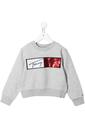 Tommy Hilfiger Sequin-embellished cotton sweatshirt