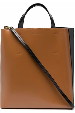 Marni Two-tone leather tote bag