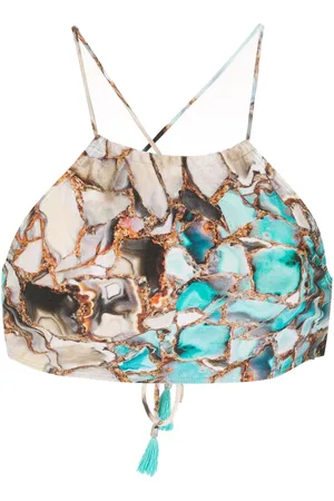 Lygia & Nanny Ilana marble-print bikini