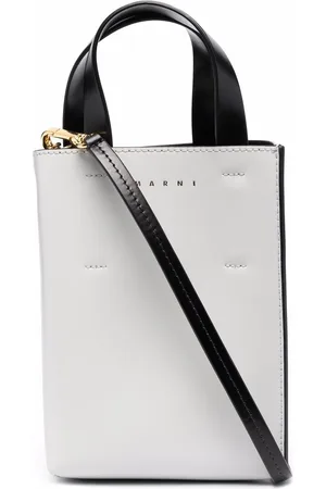 Marni Two-tone leather tote bag