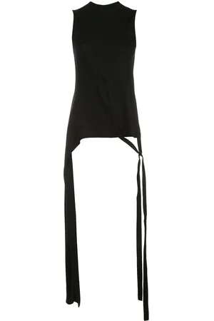 ROSETTA GETTY Sleeveless split apron T-shirt