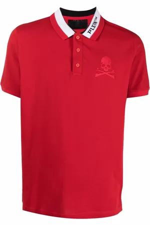 Philipp Plein Logo embroidered polo shirt