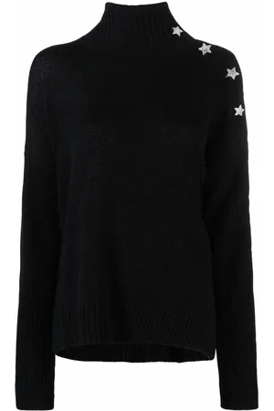 Zadig & Voltaire Alma star-charm high-neck jumper