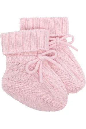 N.PEAL Cable-knit booties