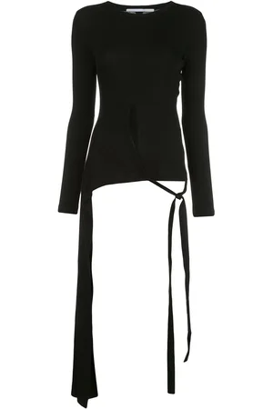 ROSETTA GETTY Long sleeve split apron T-shirt