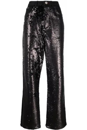 Philipp Plein High-waisted sequined jeans