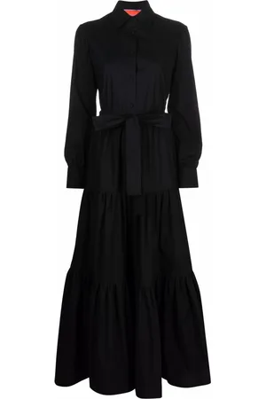 La DoubleJ Long-sleeve tied-waist dress