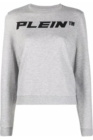 Philipp Plein Logo-print m??lange-effect sweatshirt