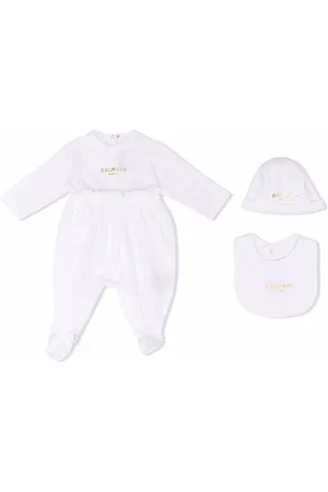 Balmain Logo-print babygrow set