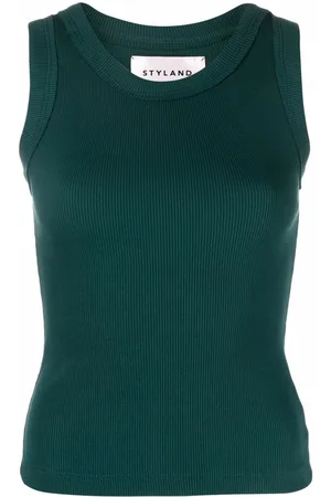 Styland Ribbed-knit vest top