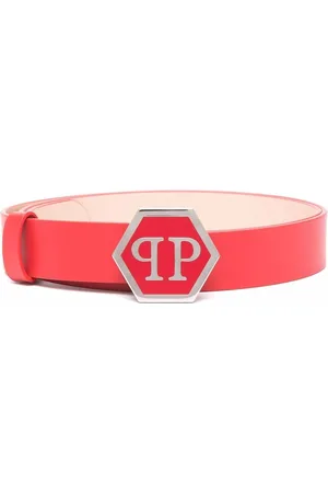Philipp Plein Hexagon leather belt