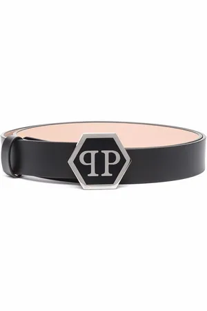 Philipp Plein Hexagon leather belt