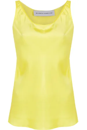 Gloria Coelho Scoop neck silk vest top