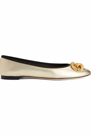 Giuseppe Zanotti Amur logo-plaque ballerina pumps