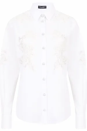 Dolce & Gabbana Openwork poplin shirt