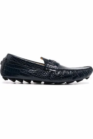 Philipp Plein crystal snake loafers - Black