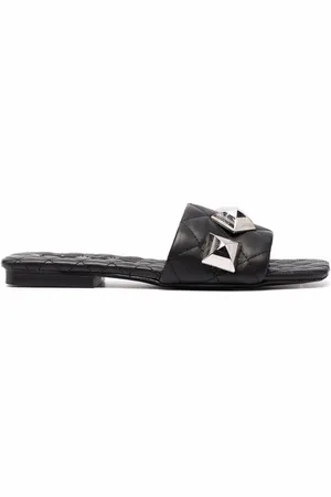 Philipp Plein Flat studded matelass?? sandals
