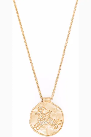 Maje Zodiac medal necklace