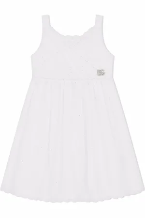 Dolce & Gabbana Broderie-anglaise poplin dress