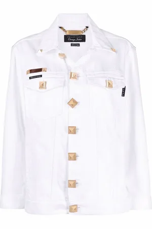 Philipp Plein Logo-patch denim jacket