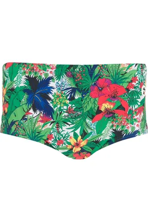 AMIR SLAMA Floral-print swimming trunks