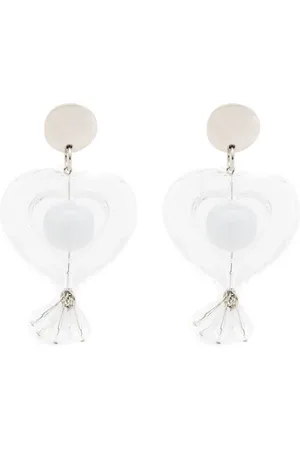 AMIR SLAMA Heart-motif drop earrings