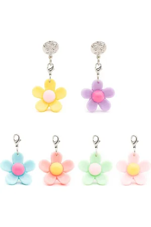AMIR SLAMA Floral-appliqu?? drop earrings