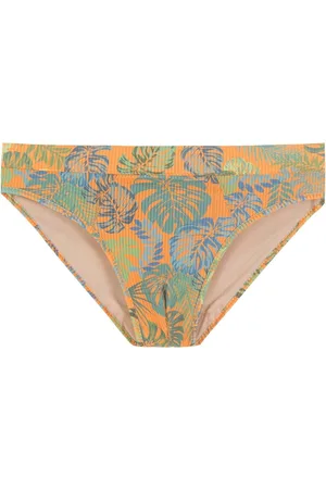 AMIR SLAMA Leaf print swim briefs