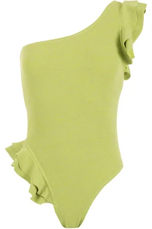 CLUBE BOSSA Ruffle-trimmed one-shoulder swimsuit
