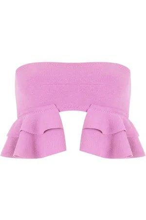 CLUBE BOSSA Turbe ruffle-embellished bandeau bikini top