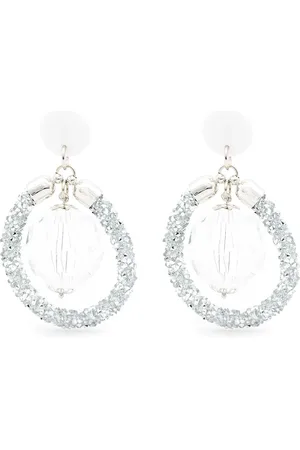 AMIR SLAMA Glittered drop earrings