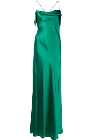 Michelle Mason Bias-cut cowl neck gown