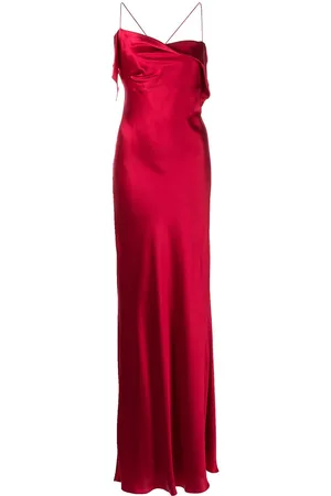 Michelle Mason Bias-cut cowl neck gown