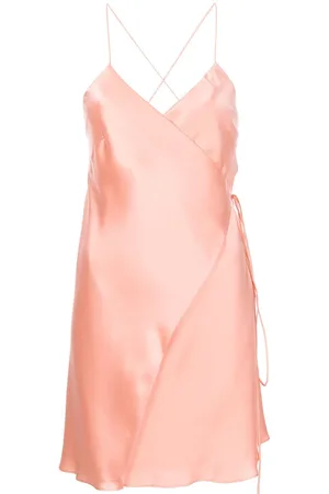 Michelle Mason Strappy wrap mini dress