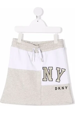 DKNY TEEN two-tone logo skirt