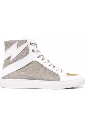 Zadig & Voltaire Flash-detail glitter sneakers