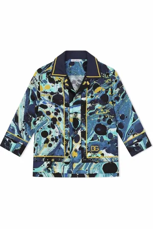 Dolce & Gabbana Graphic-print silk pajama top