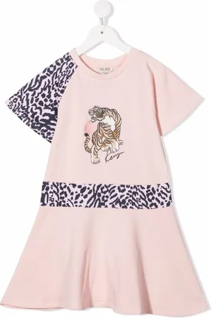 Kenzo Animal-print fleece dress