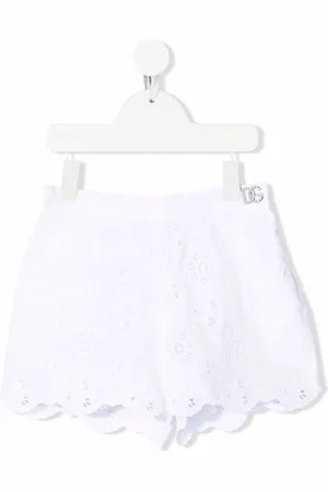 Dolce & Gabbana Floral-embroidered lace shorts