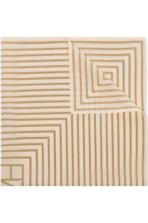 Totême Striped logo scarf